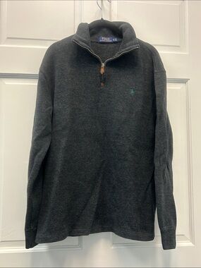 Polo Ralph Lauren Estate-Rib Men’s Quarter Zip Cotton Pullover Sweater Size M